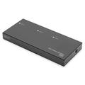 DIGITUS 2-Port DVI Video/Audio Splitter, 1x DVI Buchse + Audio (Video In), 2x DVI Buchse + Audio (Video Out), Max. Auflösung 1920 x 1200/1080p, kaskadierbar