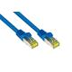 Good Connections RJ45 Ethernet LAN Patchkabel mit Cat. 7 Rohkabel und Rastnasenschutz RNS, S/FTP, PiMF, halogenfrei, 500MHz, OFC, 10-Gigabit-fähig (10/100/1000/10000-Base-T Ethernet Netzwerke) - z.B. für Patchpanel, Switch, Router, Modem - blau, 40 m