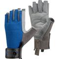 Black Diamond CRAG HALF-FINGER GLOVES, Robuster Halbfinger-Handschuh zum Klettern, Sichern, Abseilen, Arbeiten und für Klettersteige, Cobalt, Gr. Extra Small