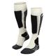 FALKE Damen Skisocken SK2 Intermediate Wool W KH Wolle warm dick 1 Paar, Weiß (Off-White 2040), 35-36