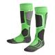 FALKE Unisex Kinder Skisocken SK2 Intermediate K KH Wolle warm dick 1 Paar, Grün (Vivid Green 7231), 27-30