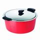 KUHN RIKON 30714 Thermokochgeschirr HOTPAN Kochtopf rot 4.5L/26cm, dampfgaren, warmhalten, Energie sparen