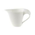 Villeroy & Boch NewWave Milchkännchen, 200 ml, Premium Porzellan, Weiß