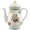 Villeroy & Boch French Garden Fleurence Kaffeekanne, 1,25 Liter, Premium Porzellan, Weiß/Bunt