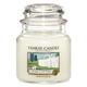 Yankee Candle Glaskerze, mittel, Clean Cotton