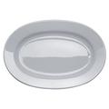 Alessi "Platebowlcup" Servierplatte, oval aus weißem Porzellan