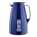 Emsa 505014 Isolierkanne, 1.5 Liter, Quick Tip Verschluss, 100% dicht, Blau, Basic