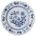 Hutschenreuther 02001-720002-10027 Zwiebelmuster Speiseteller, 27 cm mit Fahne, blau