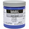 Liquitex 1008170 Professional Soft Body Acrylfarbe, 237 ml Topf, für feine Details, Lasuren, Airbrusharbeiten, Malen auf Textilien, Fresken, kobaltblau