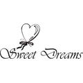 INDIGOS WG20030-31 Wandtattoo w030 Sweet Dreams 96 x 41 cm, rot