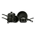 Premier Housewares 5-teiliges Topfset, schwarz