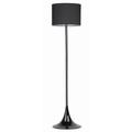 Faro Barcelona Black 29764 – Tischlampe und Stehlampe, 60 W, Metall und Textilschirm.