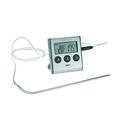 GEFU 21840 Digitales Bratenthermometer Tempere mit Timer zum Garen und Braten für den Backofen mit Befestigungsmagnet