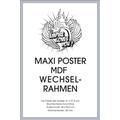 empireposter - Rahmen Maxi 61x91,5 cm - Profil: 30mm MDF silber - Größe (cm), ca. 65,8x96,4 - Wechselrahmen, NEU - Beschreibung: - Rahmen Wechselrahmen der Marke empire Frames Profil 30mm MDF (Holzfaserwerkstoff) lackiert Acrylglas-Scheibe -