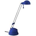 Brilliant Salsa Schreibtischleuchte höhenverstellbar schwenkbar blau Büro 300 Lumen, 1x G4 20W Niedervolt-Halogenpin inklusive