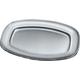 Alessi Servierplatte 30 cm, Edelstahl, silber 10 x 23 x 12.5 cm