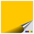 FoLIESEN Fliesenaufkleber für Bad und Küche - 20x20 cm - gelb matt - 100 Fliesensticker für Wandfliesen