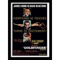 Pyramid International James Bond Goldfinger gerahmtes Filmplakat