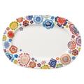 Villeroy & Boch 34cm Platte Anmut Bloom aus Premium Bone Porzellan in Multicolor