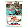 James Bond Thunderball - Triptych, 40 x 50 cm, Leinwanddruck, Mehrfarbig