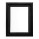 Frames by Post 18 mm / A4 Rio Bild-/Fotorahmen mit schwarzem Passepartout 10 x 6 Zoll für Bildgröße, schwarz