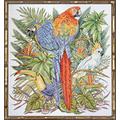 Design Works Birds Of Paradise Counted Cross Stitch Kit-16"X17" 14 Count