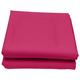 Just Contempo Bettvolant, unifarben, baumwollhaltiger Stoff, King-Size-Bett, Cerise Pink (Fuchsia)