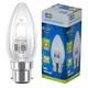 Long Life Lamp Company Halogen-Energiesparlampe, Kerzenform, B22, 42 Watt, 10er-Pack