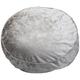 Sauermilch 1301601500006 Glow Bodenkissen rund, 60 x 15 cm, silber