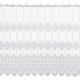 Plauener Spitze by Modespitze, Store Bistro Gardine Scheibengardine mit Stangendurchzug, hochwertige Stickerei, Höhe 83 cm, Breite 176 cm, Weiß