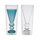 Bitossi Home BHV12674 Set 2 Schnaps-Gläser Cocktail, aus Borosilikatglas doppelter Boden