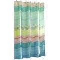 MSV Anti-Schimmel Duschvorhang - Anti-Bakteriell, waschbar, wasserdicht, mit 12 Duschvorhangringen - Polyester, „Rainbow“ 180x200cm