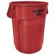 Rubbermaid Commercial Products FG264360RED Brute Container with Venting Channels, 166.5 L, Red (Pack of 4)