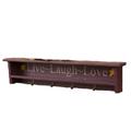 Your Heart's Delight Live, Laugh, Love Wooden Shelf, 22 by 4-1/2-Inch, Burgundy
