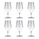 Cristal de Paris, 6-teilig 430 ml Oenologie Taille Crystal Bierglas,, 6-er Set