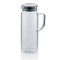 Kela 11397 Saftkrug aus Glas, Edelstahl-Deckel, 1,0 l, Pitcher