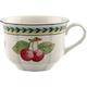 Villeroy & Boch French Garden Fleurence Tasse, 350 ml, Höhe: 7,3 cm, Premium Porzellan, Weiß/Bunt