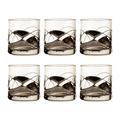 Cristal de Paris 6-teiliges Platonium Whisky Glas, 6 Stück