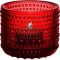 Iittala 1014351 Kastehelmi Windlicht, 6,4 cm, Cranberry rot