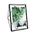 Umbra Prisma 20x25 cm Bilderrahmen – Wand- und Tisch Fotorahmen für Bilder, Kunstdrucke, Illustrationen, Graphiken und Mehr, Metall / Glas, Schwarz