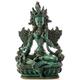 BUDDHAFIGUREN/Billy Held Grüne Tara Figur Buddha Statue, Resin, Türkis 15 cm