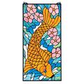 Buntglas-Panel - Asian Koi Fisch-Buntglas-Fenster Behang - Fensterbehandlungen