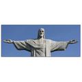 Dsign24 EG312500381 HD Echt-Glas Bild, Rio Brasilien Statue Wandbild Druck auf Glas, XXL, 125 x 50 cm