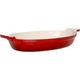 COSY TRENDY 8398180 Lustige & Carnac Auflaufform Gusseisen, 34 cm, Rot