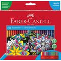 Faber-Castell 111260 - Buntstifte Set Castle, 60-teilig, hexagonal, bruchsicher, für Kinder und Erwachsene