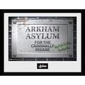 GB Eye 16 x 12 Zoll Batman Comic Arkham Asylum Schild gerahmtes Foto, Mehrfarbig