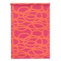 Lichtblick KRT.060.180.111 Rollo Klemmfix, ohne Bohren, blickdicht, Bubbles Kreise - Lila-Orange 60 cm x 180 cm (B x L)