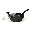 Cuisy Sauteuse alle Öfen Steingut Glasdeckel 28 cm