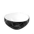 ASA 5488160 Schale Keramik, 36,5 x 36 x 18 cm, schwarz/weiß