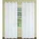 LJ Home Fashions , Blumenmuster Elfenbein Sheer 137,2 x 241,3 cm Nirgendwo Tiffany Tülle 2-teilig Vorhang Set